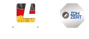 Logos Leitbetrieb Deutschland und ISO 9001-Siegel