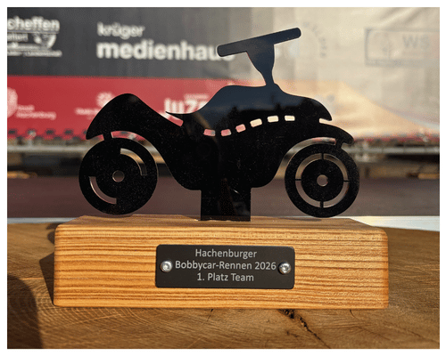 Pokale für Hachenburger Bobbycar-Rennen
