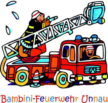Bambini-Schild für Gründung der Bambini Feuerwehr Unnau